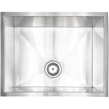 MSI 23" Undermount Single Basin Stainless Steel Kitchen Sink Stainless Steel
