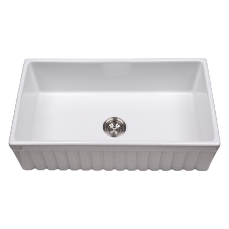 MSI 33-1/4" Undermount Single Basin Fireclay Kitchen Sink White