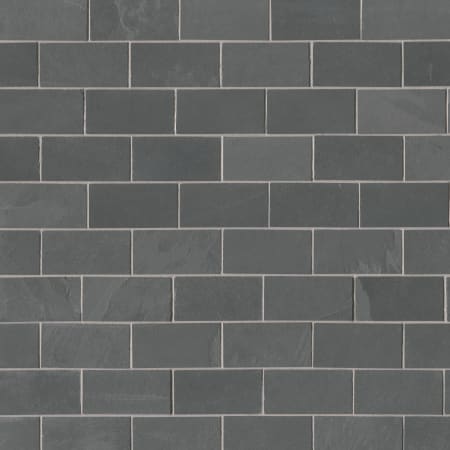 MSI Montauk - 6" x 3" Rectangle Backsplash, Countertop, Floor, and Wall Tile - Textured Visual - Sold by Carton (1 SF/Carton) Black