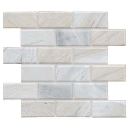 MSI Athena Gold 12" X 12" Honed And Beveled Marble Mosaic Tile - Sold by Carton (9.7 SF/Carton) Honed