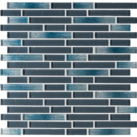 MSI 12" x 12" Linear Mosaic Wall Tile - Glossy Glass Visual - Sold by Carton (14.7 SF/Carton) Harbor Celeste