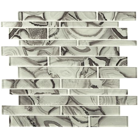 MSI 12" x 12" Linear Mosaic Wall Tile - Glossy Glass Visual - Sold by Carton (10 SF/Carton) Super Nova