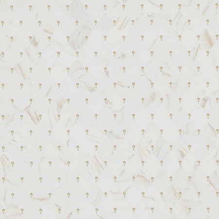 MSI Glass Metal Mosaics - 10" x 12" Wave Floor and Wall Tile - Matte Visual - Sold by Carton (8.5 SF/Carton) Citadel Gold Trident