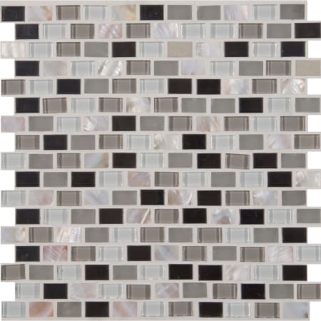 MSI 1" x 1" Brick Joint Mosaic Tile - Varied Glass and Metal Visual - Sold by Carton (10 SF/Carton) Keshi Blend