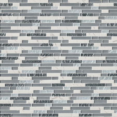 MSI 11-13/16" x 11-13/16" Linear Mosaic Sheet - Semi-Gloss Glass Visual - Sold by Carton (9.7 SF/Carton) Ice
