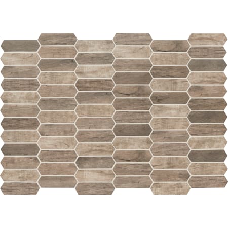 MSI Recycled Glass 10" x 15" Hexagon Dot-Mounted Mosaic Wall Tile - Glossy Glass Visual - Sold by Carton (14.55 SF/Carton) Driftwood