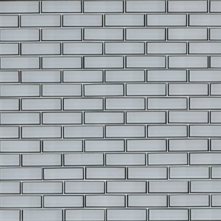 MSI Bevel Subway 12" x 12" Glass Mesh-Mounted Mosaic Tile - Sold by Carton (9.6 SF/Carton) Ice