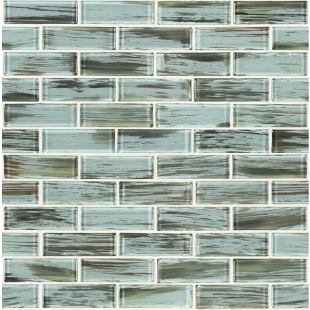 MSI 11-3/4" x 12" Subway Mosaic Wall Tile - Glossy Glass Visual - Sold by Carton (9.8 SF/Carton) Verde
