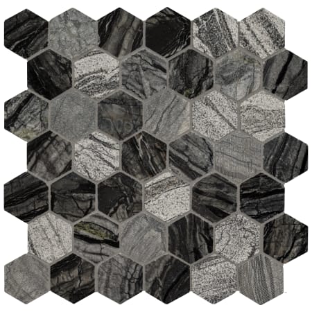 MSI 2" x 2" Hexagon Mosaic Tile - Varied Marble Visual - Sold by Carton (9.8 SF/Carton) Henley