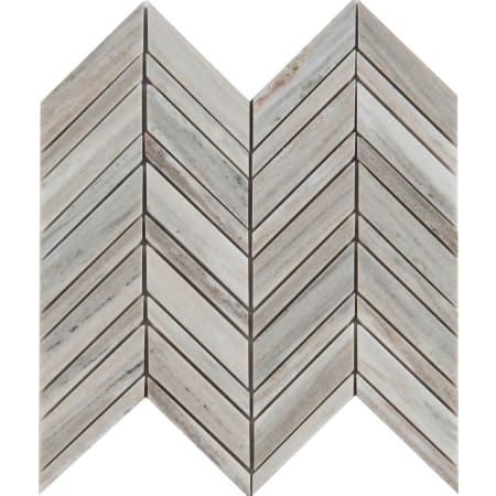 MSI 12" x 12" Chevron Mosaic Sheet - Polished Marble Visual - Sold by Carton (10 SF/Carton) Palisandro