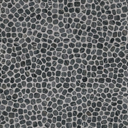 MSI Rio Lago - 12" x 12" Specialty Pebble and Rock Floor and Wall Mosaic Tile - Tumbled Stone Visual - Sold by Carton (10 SF/Carton) Black