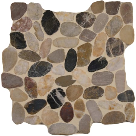 MSI 12-3/16" x 12" Pebble Mosaic Sheet - Unpolished Stone Visual - Sold by Carton (10.2 SF/Carton) Mix River
