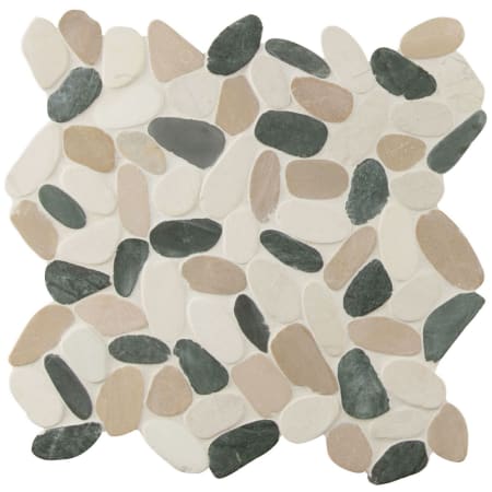 MSI Pebbles - Random Pebble and Rock Wall Mosaic Tile - Tumbled Marble Visual - Sold by Carton (9.7 SF/Carton) Metropolitan