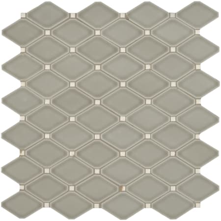 MSI Highland Park - 12" x 13" Dot-Mounted Mosaic Sheet - Glossy Ceramic Visual - Sold by Carton (10.9 SF/Carton) Dove Gray