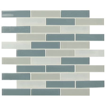 MSI 12" x 12" Dot-Mounted Mosaic Wall Tile - Glossy Glass Visual - Sold by Carton (20 SF/Carton) Colosseo Azul