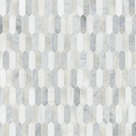 MSI 10" x 14" Hexagon Dot-Mounted Mosaic Wall Tile - Glossy Glass Visual - Sold by Carton (14.4 SF/Carton) Cienega Springs