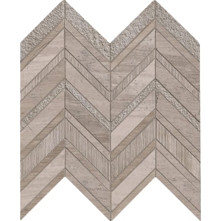 MSI White Quarry - 12" x 12" Chevron Mosaic Sheet - Varied Marble Visual - Sold by Carton (10 SF/Carton) Gray