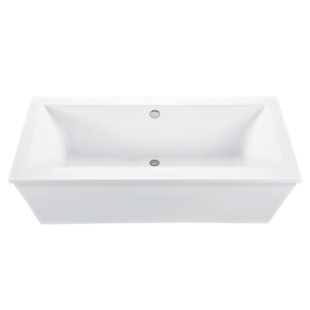 MTI Baths Andrea 10 72" Free Standing DoloMatte Aria Elite Air Tub with Center Drain, and Overflow White