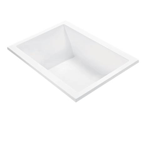 MTI Baths Andrea 12 Sculpted 60" Free Standing DoloMatte 1 Side Air Tub Elite with Left or Right Drain Matte White
