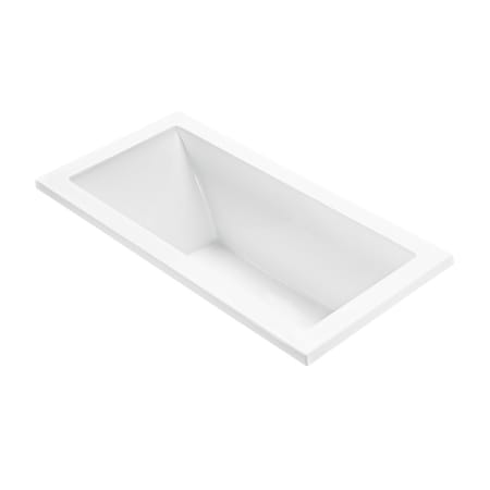 MTI Baths Andrea 15 60" Drop In Acrylic Air Massage Elite Tub with Chromatherapy, Aromatherapy, Reversible Drain and Overflow White