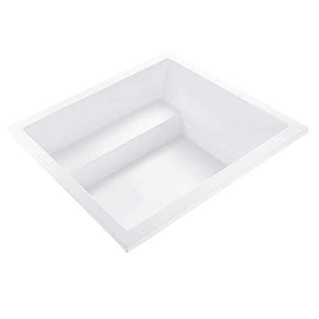 MTI Baths Kalia 3 60" Drop In DoloMatte Air Tub Elite with Center Drain Matte White