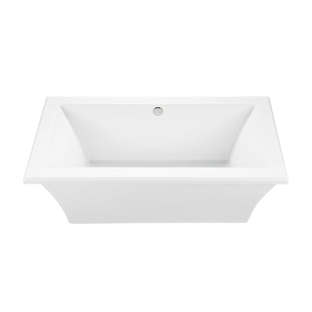MTI Baths Madelyn 3 66" Freestanding Acrylic Air Massage Elite Tub with Base, Center Drain and Overflow White