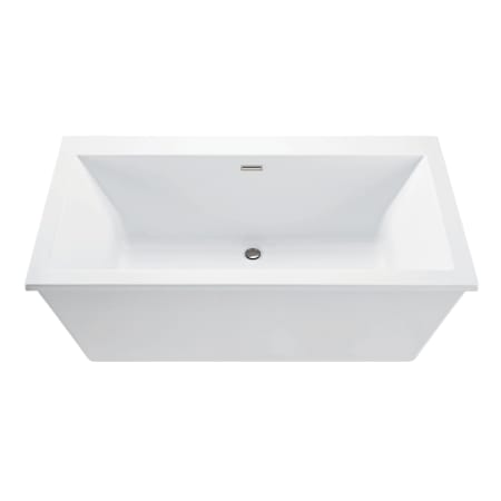 MTI Baths Kahlo 4 55" Free Standing DoloMatte Aria Elite Air Tub with Center Drain, and Overflow White