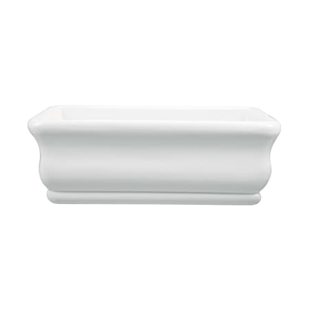 MTI Baths Parisian 2 72" Freestanding Acrylic Air Massage Elite Tub with Center Drain and Overflow White