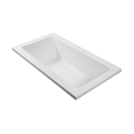 MTI Baths Andrea 26 54" Drop In Acrylic Air Massage Elite Tub with Chromatherapy, Aromatherapy, Reversible Drain and Overflow White