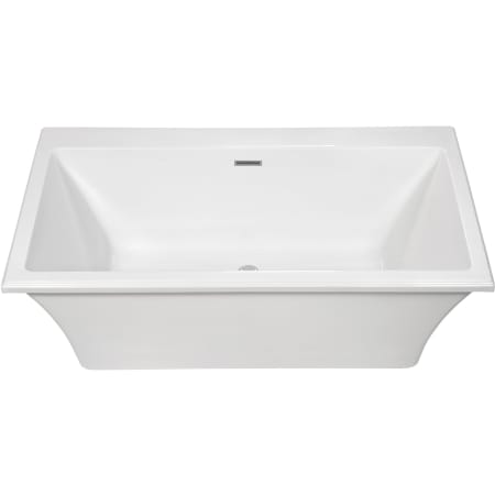 MTI Baths Madelyn 5 66" Free Standing Acrylic Air Tub with Center Drain and Overflow White