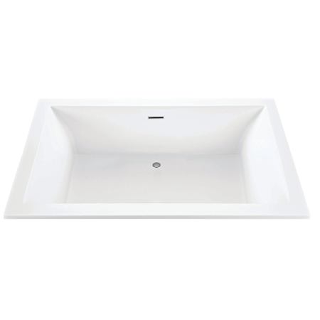 MTI Baths Andrea 28 Sculpted 66" Free Standing DoloMatte 1 Side Air Tub Elite with Center Drain Matte White