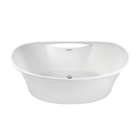 MTI Baths Designer 60" Free Standing Acrylic Air Tub with Center Drain, Drain Assembly, and Overflow Biscuit