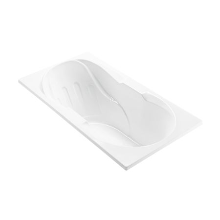 MTI Baths Reflection 2 66" Drop-In Acrylic Aria Elite Tub with Reversible Drain and Overflow White