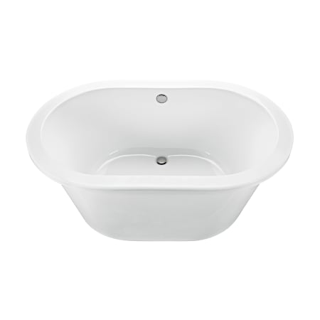 MTI Baths New Yorker 4 66" Freestanding Acrylic Aria Elite Tub with Center Drain and Overflow White