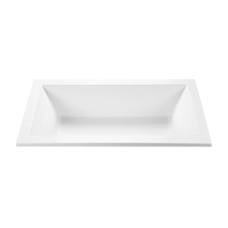 MTI Baths Andrea 16 Designer 72" Undermount Acrylic Air Massage Elite / Whirlpool Tub with Center Drain Placement and Overflow White