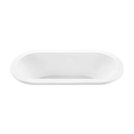 MTI Baths New Yorker 5 72" Drop-In Acrylic Aria Elite and Whirlpool Tub with Center Drain and Overflow White