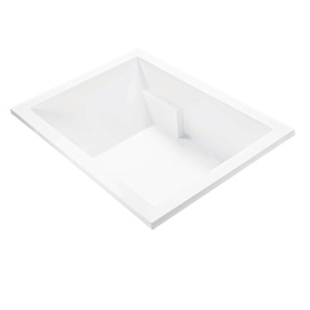 MTI Baths Andrea 9 67" Drop In DoloMatte Elite Air / Whirlpool Tub with Left or Right Drain Matte White