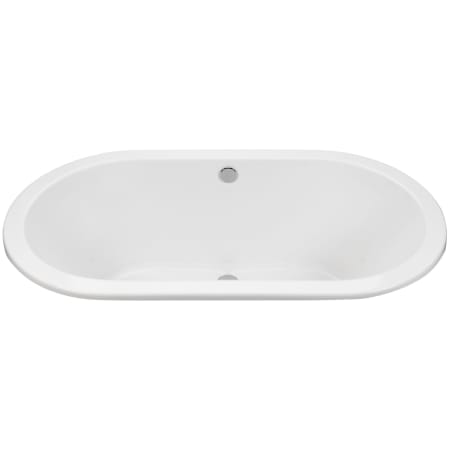 MTI Baths New Yorker 66" Undermount DoloMatte Air Massage Elite and Ultra Whirlpool Tub with Center Drain and Overflow White Matte