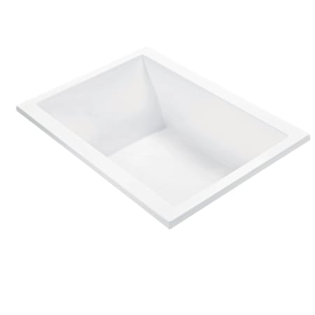 MTI Baths Andrea 12 Sculpted 60" Free Standing DoloMatte 2 Side Elite Microbubbles Air Tub with Left or Right Drain Matte White