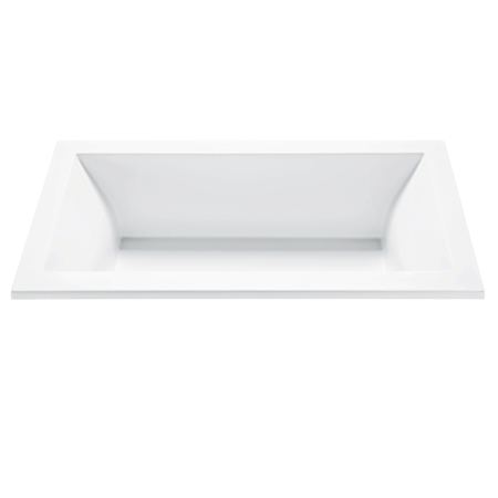 MTI Baths Andrea 14 72" Drop In DoloMatte Elite Stream Air Tub with Center Drain Matte White