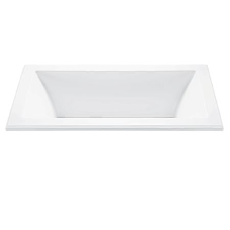 MTI Baths Madelyn 2 66" Drop In DoloMatte Elite Stream Air Tub with Center Drain Matte White