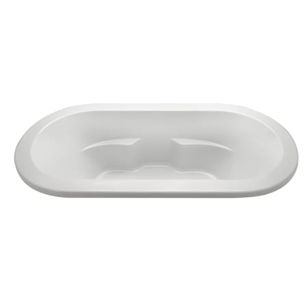 MTI Baths New Yorker 7 72" Undermount Acrylic Air Massage Elite and Stream Bath Tub with Center Drain and Overflow White