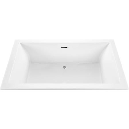 MTI Baths Andrea 28 66" Undermount Acrylic Air / Whirlpool Tub with Center Drain and Overflow White