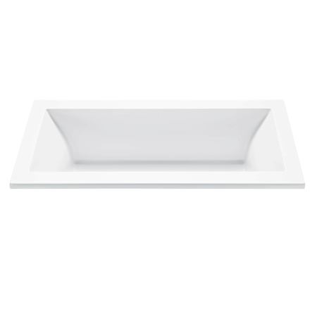 MTI Baths Andrea 8 72" Drop In DoloMatte Elite Stream Air Tub with Center Drain Matte White