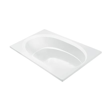 MTI Baths Seville 4 72" Drop-In Acrylic Air Bath Tub with Reversible Drain and Overflow White