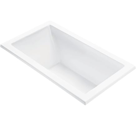 MTI Baths Andrea 20 Sculpted 54" Free Standing DoloMatte 3 Side Air Tub with Left or Right Drain Matte White