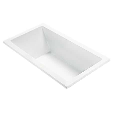 MTI Baths Andrea 23 65-3/4" Undermount Acrylic Air Bath Tub with Reversible Drain and Overflow White