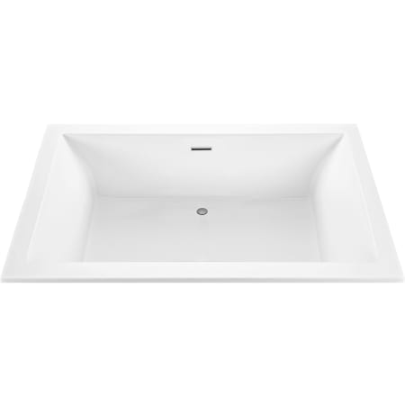 MTI Baths Andrea 28 66" Undermount Acrylic Air Tub with Center Drain and Overflow White