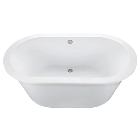 MTI Baths New Yorker 3 72" Free Standing DoloMatte Air Tub with Center Drain, and Overflow White
