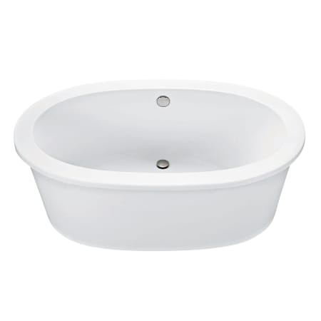MTI Baths Adena 7 60" Free Standing DoloMatte Air Tub with Right Slope, Center Drain, and Overflow White